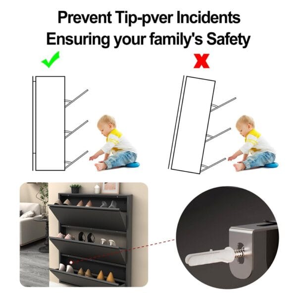 Anti-tilt-shoe-cabinet