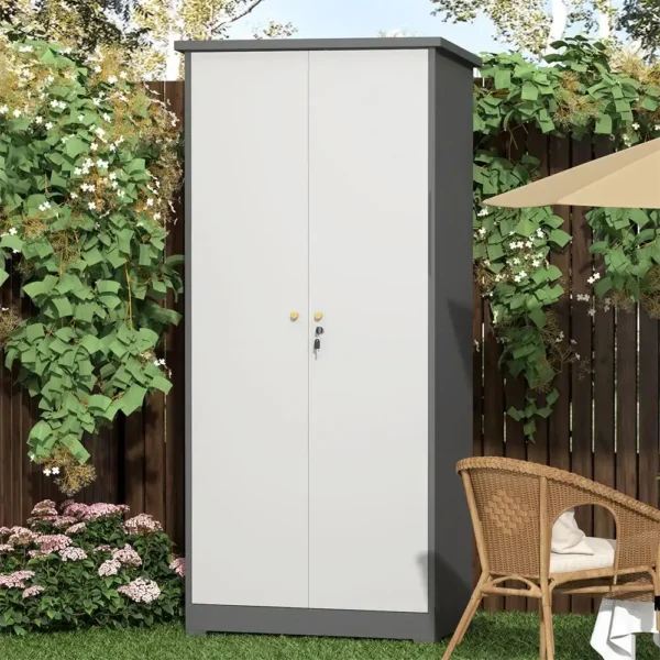 Premium All-Weather Outdoor Storage Cabinet – Large Capacity, Weatherproof Design with Lockable Doors - Image 2